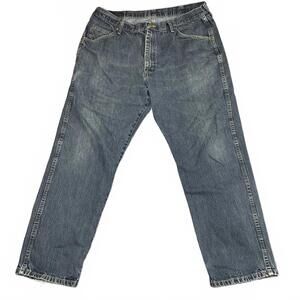 Wrangler Mens Size 40x30 (TF 36x29) Blue Denim Jeans